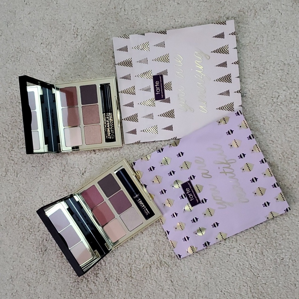 2 sets TARTE eyeshadow pallette with Mascara